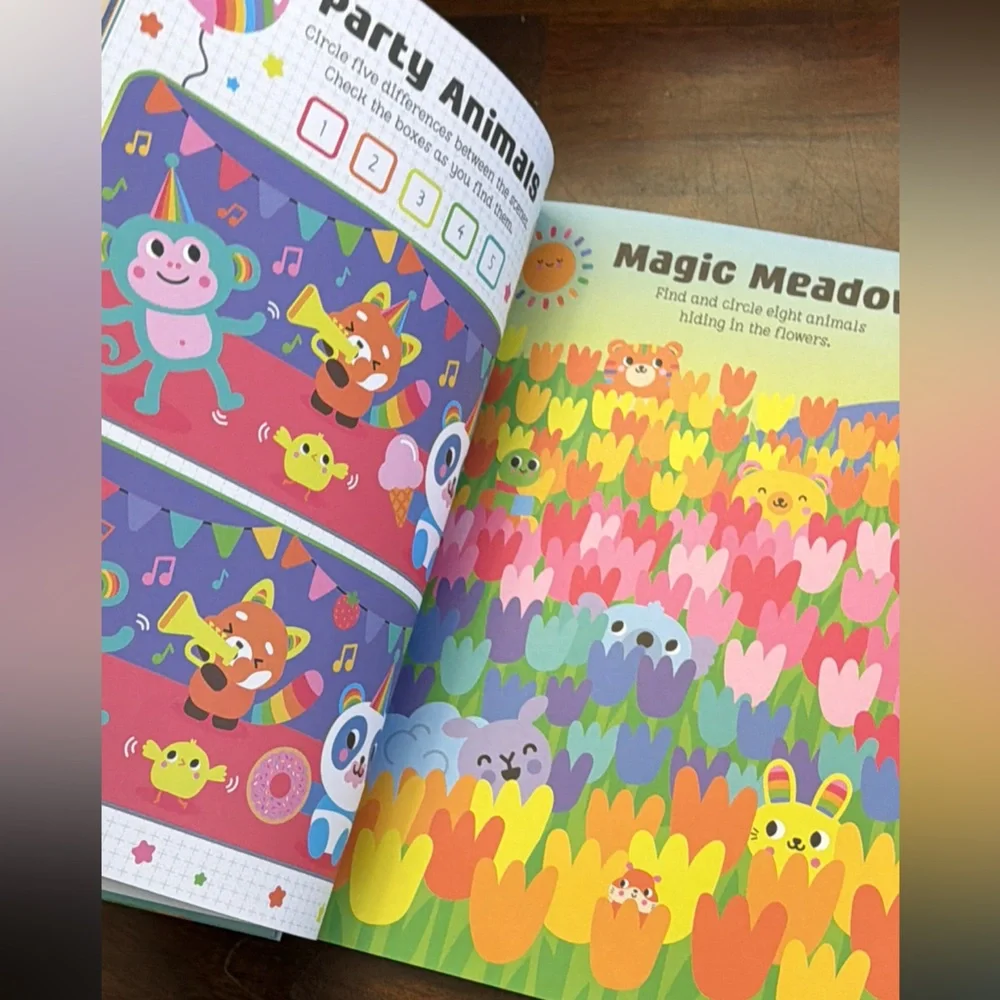 Rainbow‎ Kingdom Activity Book with Stickers and cut outs - 5 pack